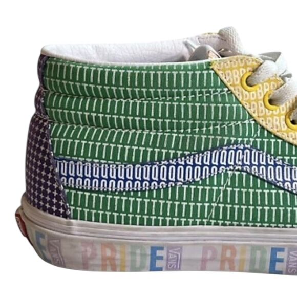 Vans Sk8-Mid Shoes Mens Size 10 Pride Edition Rainbow High Top Sneakers LGBTQ - Picture 11 of 12